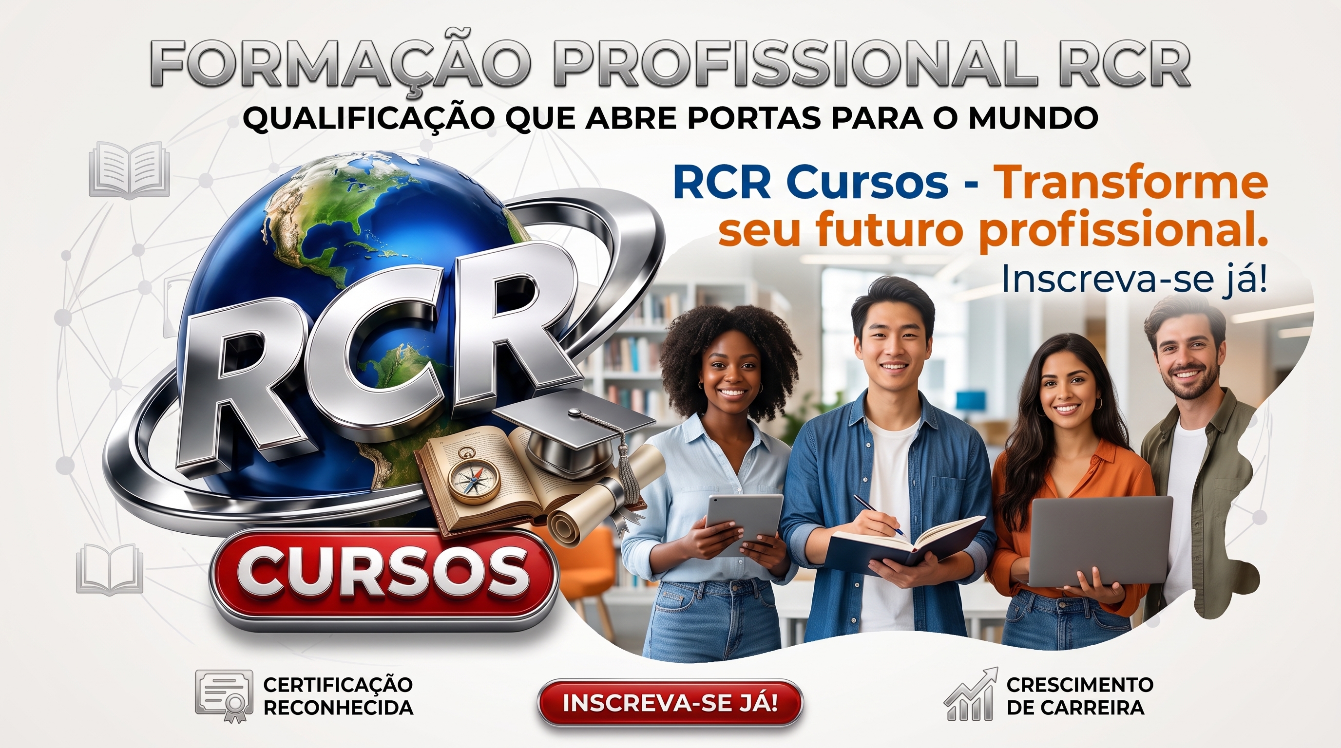 RCR Cursos — Transforme seu futuro profissional. Inscreva-se já!